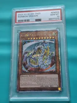 Yugioh Rainbow Dragon Quarter Century Rare #EN004 PSA 10 Gem Mint - Image 1
