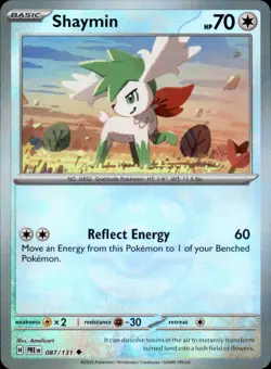Shaymin (Master Ball Pattern) 087/131 Uncommon - Pokemon Prismatic Evolutions NM - Image 1
