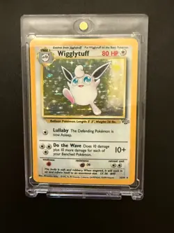 Pokemon Wigglytuff Jungle Holo Rare Card 16/64 80 HP Stage 1 English 1999 WOTC 1 - Image 1