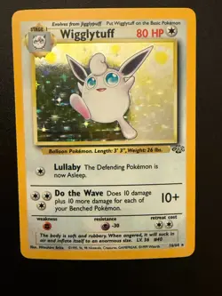 Pokemon Wigglytuff Jungle Holo Rare Card 16/64 80 HP Stage 1 English 1999 WOTC 1 - Image 2