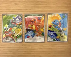 Pokemon TCG First Partner Illustration Collection Series 1 Kanto GEN 1 Starters - Image 1