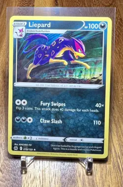 Liepard 078/159 Non Holo Crown Zenith Pokemon Card NM - Image 1