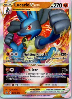 Lucario VSTAR SWSH214 - SWSH: Sword & Shield Promo Cards Promo Pokemon TCG NM - Image 1