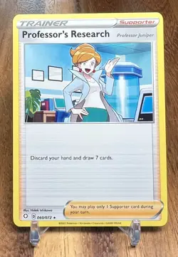 Professor's Research 060/072 Rare Non Holo Shining Fates Trainer Pokemon Card NM - Image 1