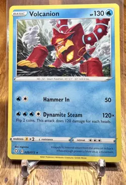 Volcanion 025/072 Rare Non Holo Shining Fates Pokemon Card NM - Image 1