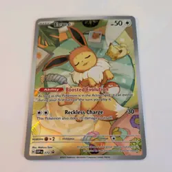 Eevee SVP EN 173 Pokemon Scarlet & Violet Prismatic Evolutions ETB Promo NM - Image 1