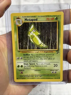Metapod 81/130 Pokemon 2000 Base Set 2 Unlimited Common Regular NM Vintage WOTC - Image 1