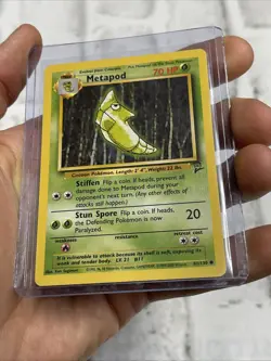 Metapod 81/130 Pokemon 2000 Base Set 2 Unlimited Common Regular NM Vintage WOTC - Image 2