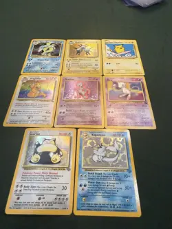 WOTC Pokemon Holo Lot Dragonite Gyarados Mewtwo Vaporeon Snorlax LP-MP - Image 2