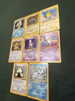 WOTC Pokemon Holo Lot Dragonite Gyarados Mewtwo Vaporeon Snorlax LP-MP - Image 3