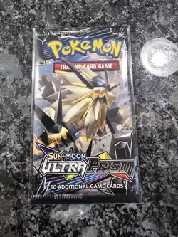 ONE Pokemon Sun and Moon Ultra Prism Booster Pack New & Factory Sealed - Image 1
