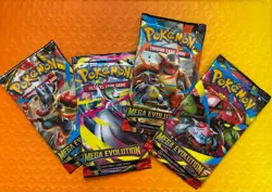 Pokemon TCG: Mega Evolution Booster Pack Art Set (x4 packs) - SEALED! - Image 2