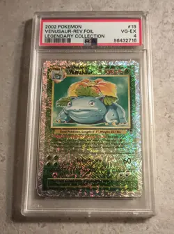 Pokemon Venusaur Legendary Collection 18/110 Reverse Holographic 2002 - Image 1