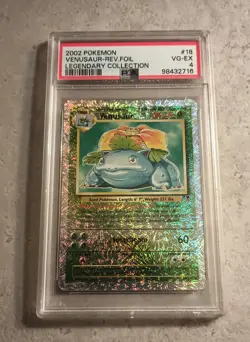 Pokemon Venusaur Legendary Collection 18/110 Reverse Holographic 2002 - Image 3