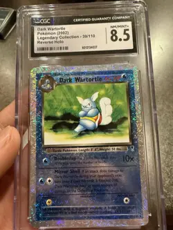 Pokemon TCG Dark Wartortle Reverse Holo 39/110 Legendary Collection 2002 CGC 8.5 - Image 1