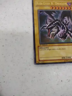 Yugioh Red-Eyes Black B Dragon SDJ-001 Ultra Rare 1st Edition LP 1996 - Image 2