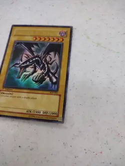Yugioh Red-Eyes Black B Dragon SDJ-001 Ultra Rare 1st Edition LP 1996 - Image 3