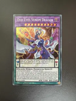 Odd-Eyes Venom Dragon BLLR-EN006 Secret Rare 1st Edition NM YuGiOh - Image 1