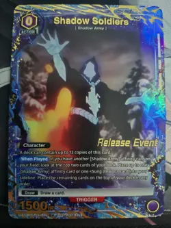 Union Arena Solo Leveling RELEASE EVENT Shadow Soldiers _ Alternate Art _ Foil - Image 1