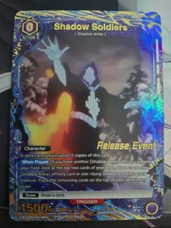 Union Arena Solo Leveling RELEASE EVENT Shadow Soldiers _ Alternate Art _ Foil - Image 2