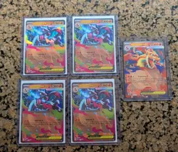 AH Charizard Mega Charizard X EX & Y EX Holo Pokemon Card Promo Lot of 5 - Image 1