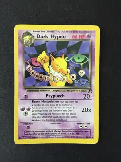 Dark Hypno 26/82 Pokemon Card TCG Team Rocket Unlimited Non Holo Rare - Image 1
