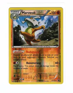 Marowak 37/124 Fates Collide Reverse Holo Rare - Pokemon card - Image 1
