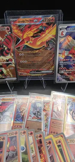 Pokemon Fire Type Card Lot 31 Cards Mixed Language ENG/JP/KR Collectors - Image 3