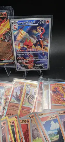 Pokemon Fire Type Card Lot 31 Cards Mixed Language ENG/JP/KR Collectors - Image 4