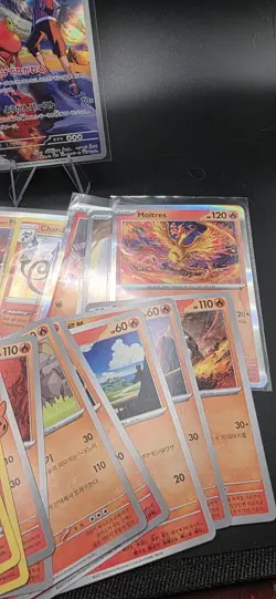 Pokemon Fire Type Card Lot 31 Cards Mixed Language ENG/JP/KR Collectors - Image 5