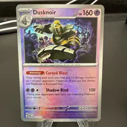 Pokemon TCG Dusknoir Master Ball Pattern Prismatic Card Evolutions 037/131 - Image 1