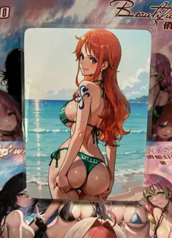 Matte Beautiful Waifu Handmade Card Goddess Story CCG Anime Double Sided - Image 1