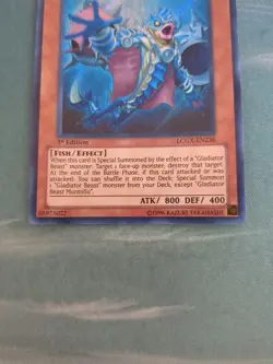 Yu-Gi-Oh Gladiator Beast Murmillo LCGX-EN236 1st Edition Secret Rare - Image 3