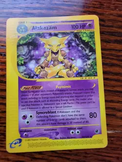 PL - Pokemon Card Alakazam Non Holo 33/165 Rare Expedition Base Set (2002) - Image 1