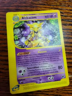 PL - Pokemon Card Alakazam Non Holo 33/165 Rare Expedition Base Set (2002) - Image 2