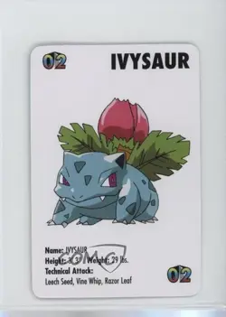Ivysaur Pokemon KFC Mini Cards #02 1998 - Image 1