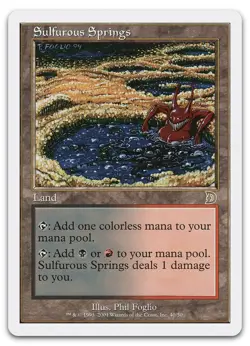 Sulfurous Springs #40 (NM) Deckmasters Garfield vs Finkel DKM Magic MTG - Image 1