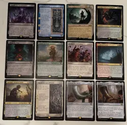 Lot (12) MTG Lord of the Rings Non-Foil Rare Magic Gathering Sauron Aragorn MT - Image 1