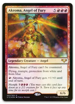 Akroma, Angel of Fury #1 (Foil) (NM) From the Vault: Angels V15 Magic MTG - Image 1
