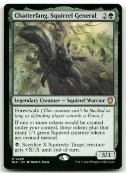 Chatterfang, Squirrel General #209 (NM) Bloomburrow BLC Magic MTG - Image 1