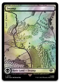Swamp (0717) (Surge Foil) #717 (NM) Lord of the Rings LTR Magic MTG - Image 1