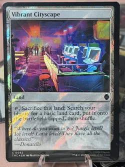 Vibrant Cityscape - 82 - MTG Teenage Mutant Ninja Turtles - Surge Foil TMNT - Image 1