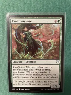 Evolution Sage Commander: Phyrexia: All Will Be One Regular ONC 108 Elf Druid - Image 1