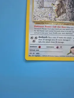 Giovanni's Persian 8/132 Holo Rare Gym Challenge Pokemon Card NM Near Mint - Image 3
