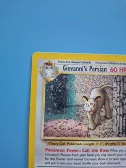 Giovanni's Persian 8/132 Holo Rare Gym Challenge Pokemon Card NM Near Mint - Image 5