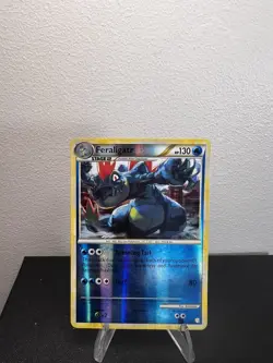POKEMON FERALIGATR 20/123 REVERSE HOLO RARE HEARTGOLD SOULSILVER MP-LP - Image 1