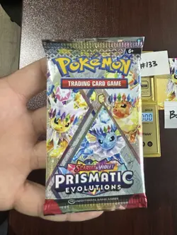 VERY HEAVY! GOD PACKUUU 22.37g Prismatic Evolutions Pokemon TCG Booster (SEALED) - Image 3