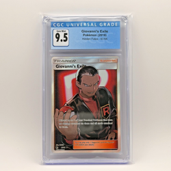 Pokemon Giovanni's Exile Hidden Fates Full Art #67 CGC 9.5 - Image 1