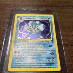 Pokemon TCG Poliwrath Base Set 2 15/130 Holo Unlimited Holo Rare - Image 1