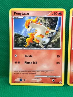 Pokemon Tcg Ponyta 94/130 & Rapidash 59/130 Diamond & Pearl Non Holo - Image 2